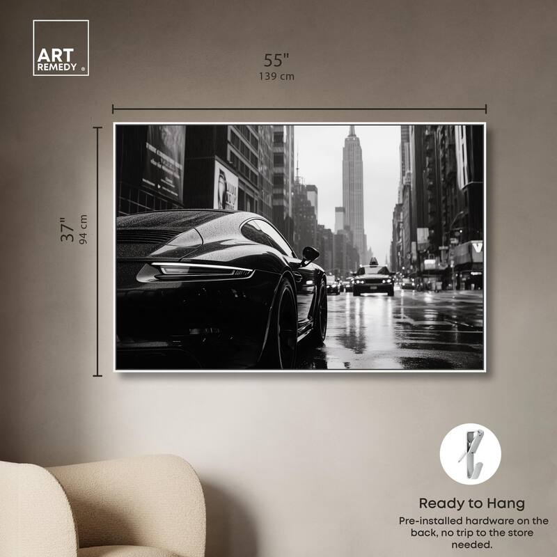 Rainy Day New York Canvas by Art Remedy