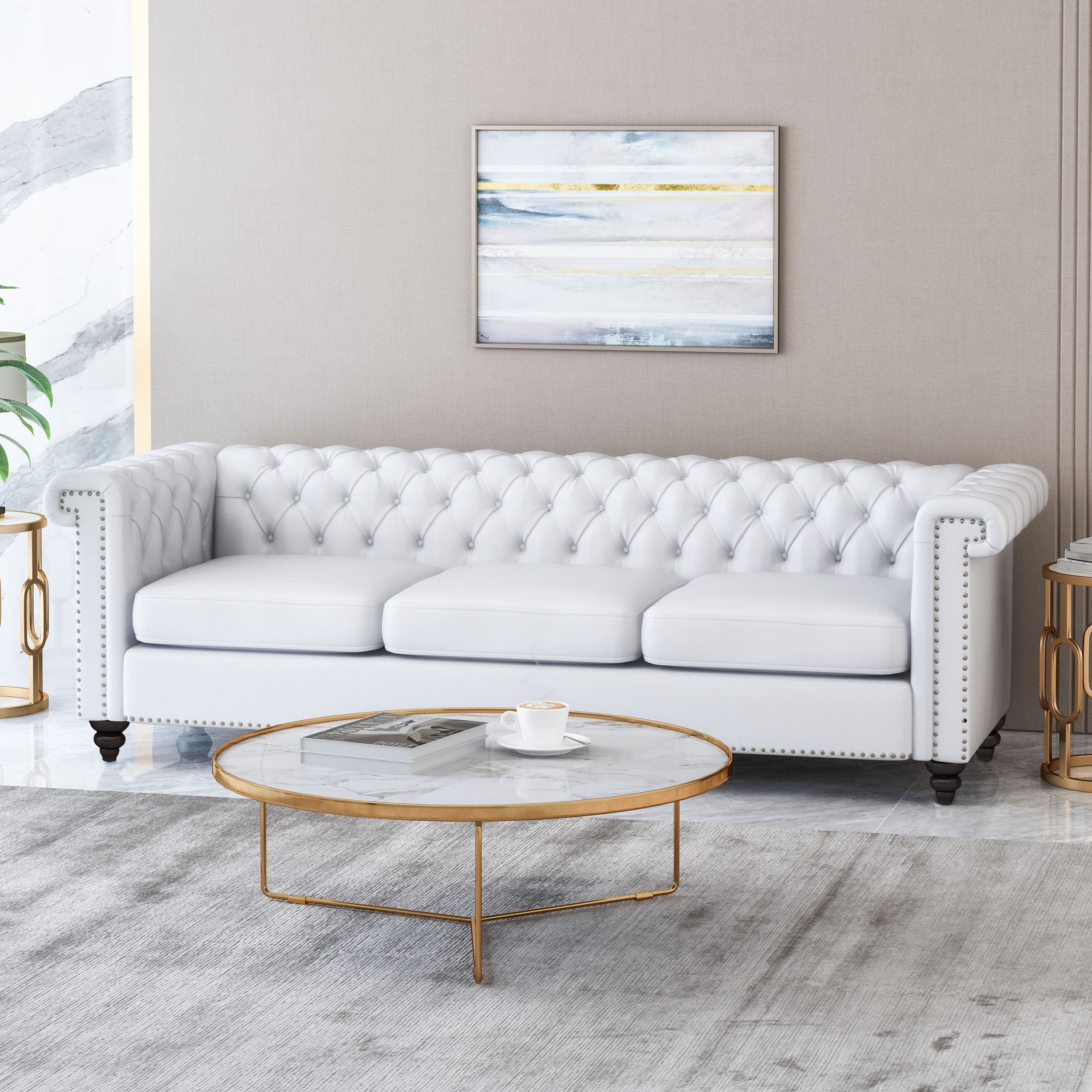 Parkhurst Chesterfield Tufted 3-seat Sofa by Christopher Knight Home