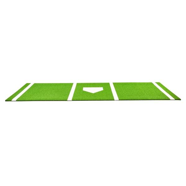 slide 2 of 7, Baseball Softball Hitting Batting Mat with Tightening Rope - 10' x 3.8' 10' x 3.8'