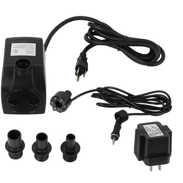 Shop Sunnydaze Electric Fountain Pump With 6 Led Lights Size And Color Options Available Overstock 16636426