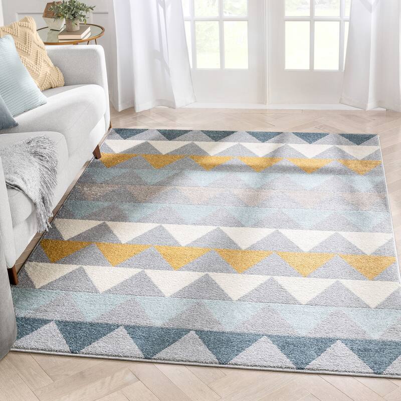Well Woven Mystic Nova Geometric Modern Area Rug