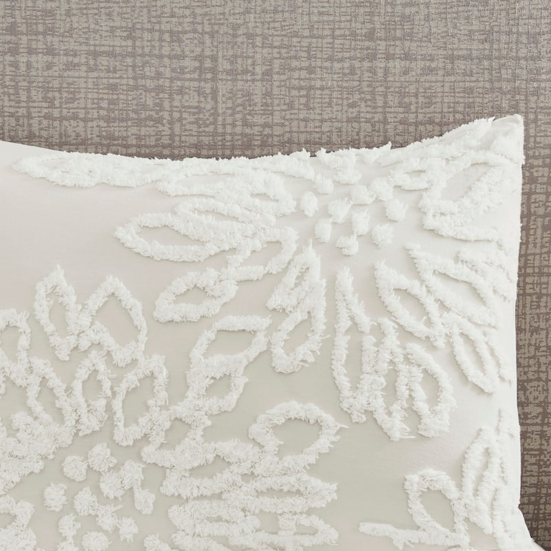 Madison Park Pansy Tufted Cotton Chenille Floral Comforter Set