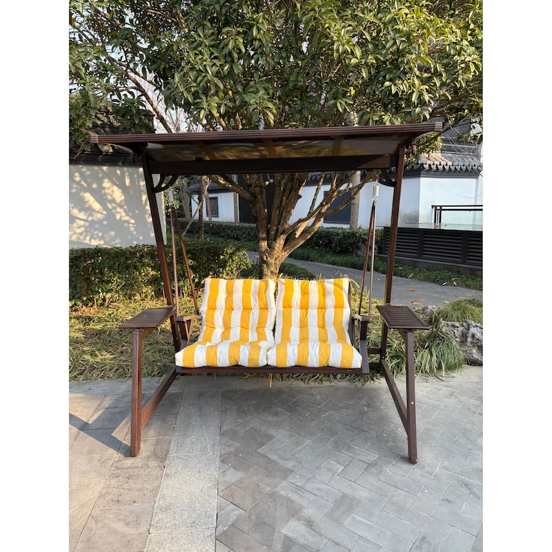 2 Pcs Set High Back Patio Chair Cushions,Tufted Rocking Chair Cushions,Adirondack Cushions