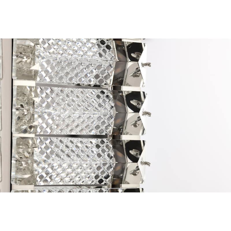 Nova LED 16 Inch Mini Pendant Polished Nickel Finish K9 Crystal - Polished Nickel