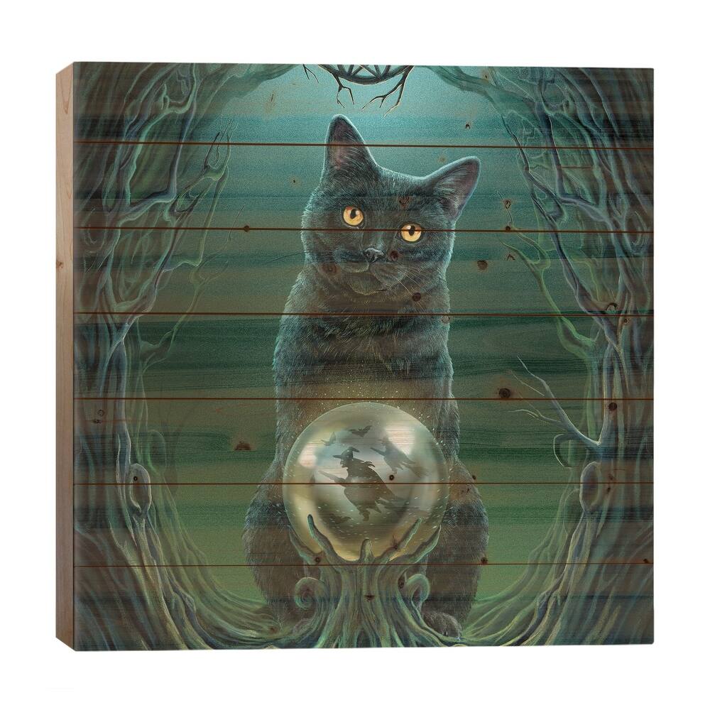 Rise Of The Witches, Square Print On Wood by Lisa Parker - Multi-Color