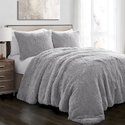 Lush Decor Emma Faux Fur Comforter Set