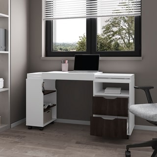 Loris Extendable Desk with Two Drawers