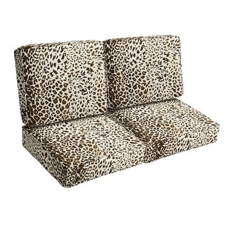 Leopard print outdoor shop chair cushions