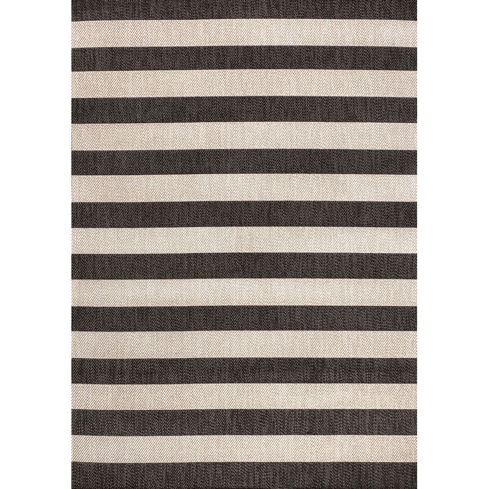 JONATHAN Y Vinales Two-Tone Wide Stripe Indoor/Outdoor Area Rug