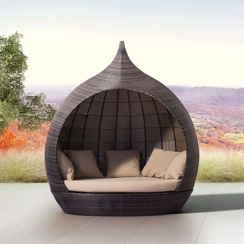 Martinique Beach Daybed Brown & Beige - Brown/Beige