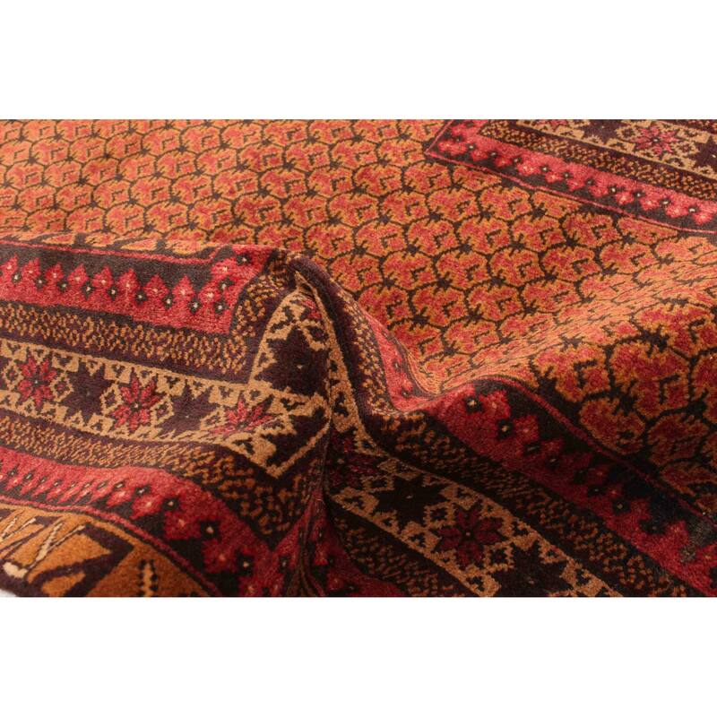 ECARPETGALLERY Hand-knotted Teimani Red Wool Rug - 2'8 x 4'2