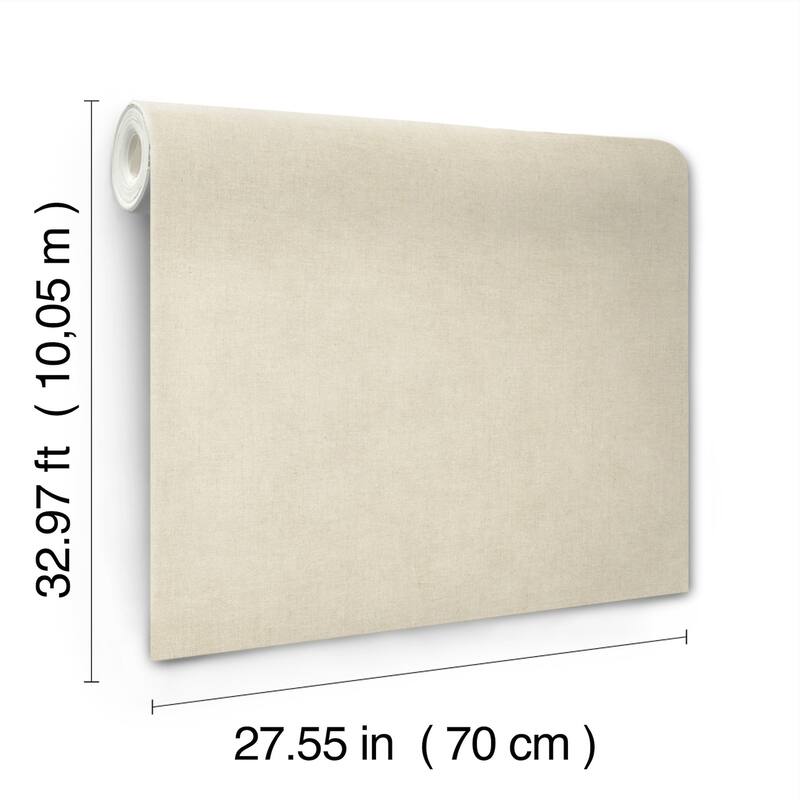 A-Street Prints Nuovo Taupe Faux Linen Wallpaper
