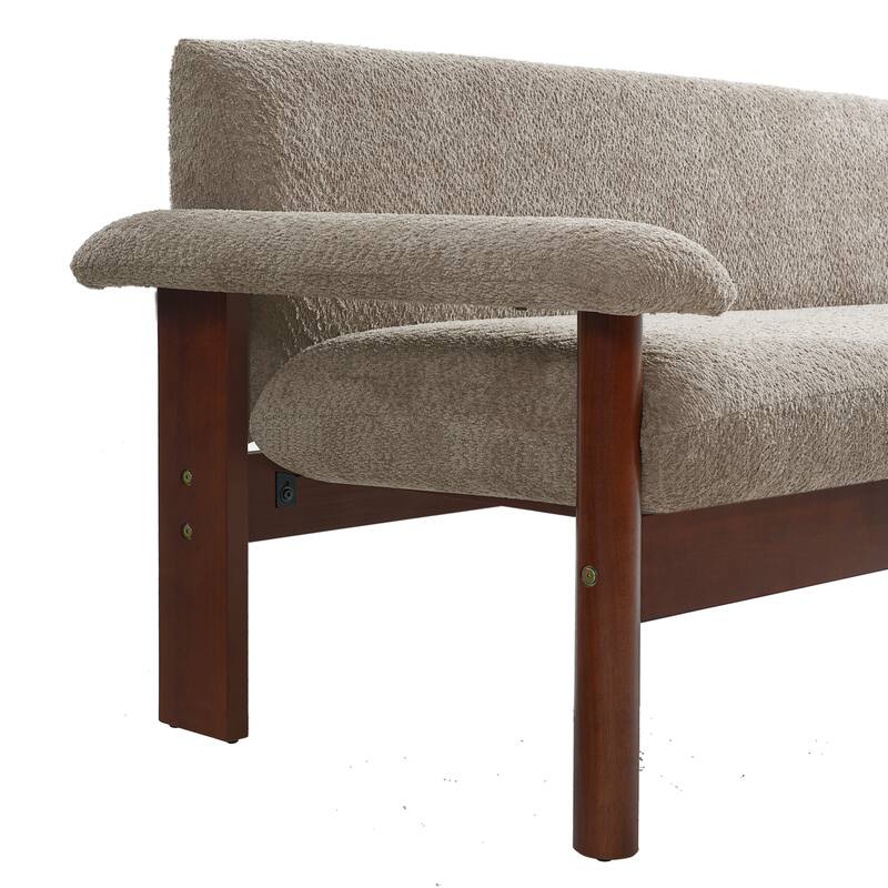 Modern Loveseat Sofa 2 Seater Couch 72.8" Loveseat Couch with Armrest Pillows for Living Room or Small Space