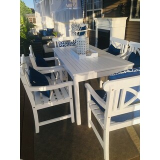 Havenside Home Surfside 7-piece Table and Arm Chair Outdoor Patio Dining Set