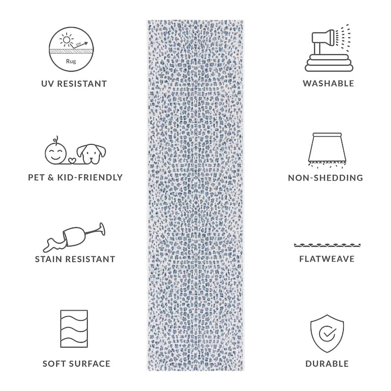 SAFAVIEH Courtyard Ruta Indoor/ Outdoor Waterproof Patio Backyard Rug
