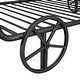 preview thumbnail 10 of 22, Twin Size Metal Bed with Four Wheels, Car Shaped Bedframe with Guardrails and X-Shaped Frame Shelf, Funny Design for Kids