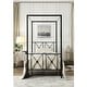 preview thumbnail 3 of 1, Twin size Black Metal Canopy Bed Frame with Medallion Accents