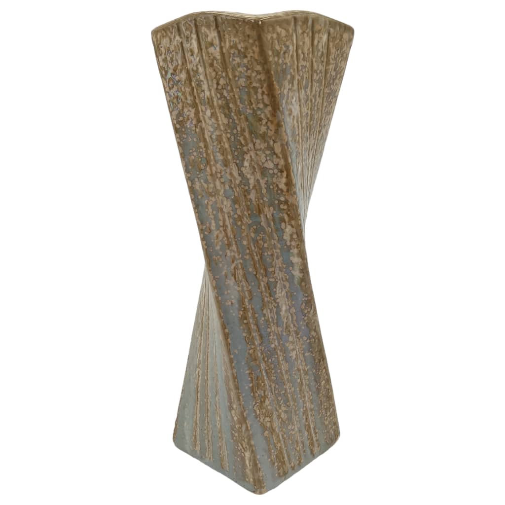 Stoneware Decorative Vase with Drip Glaze Finish Modern Home Decor