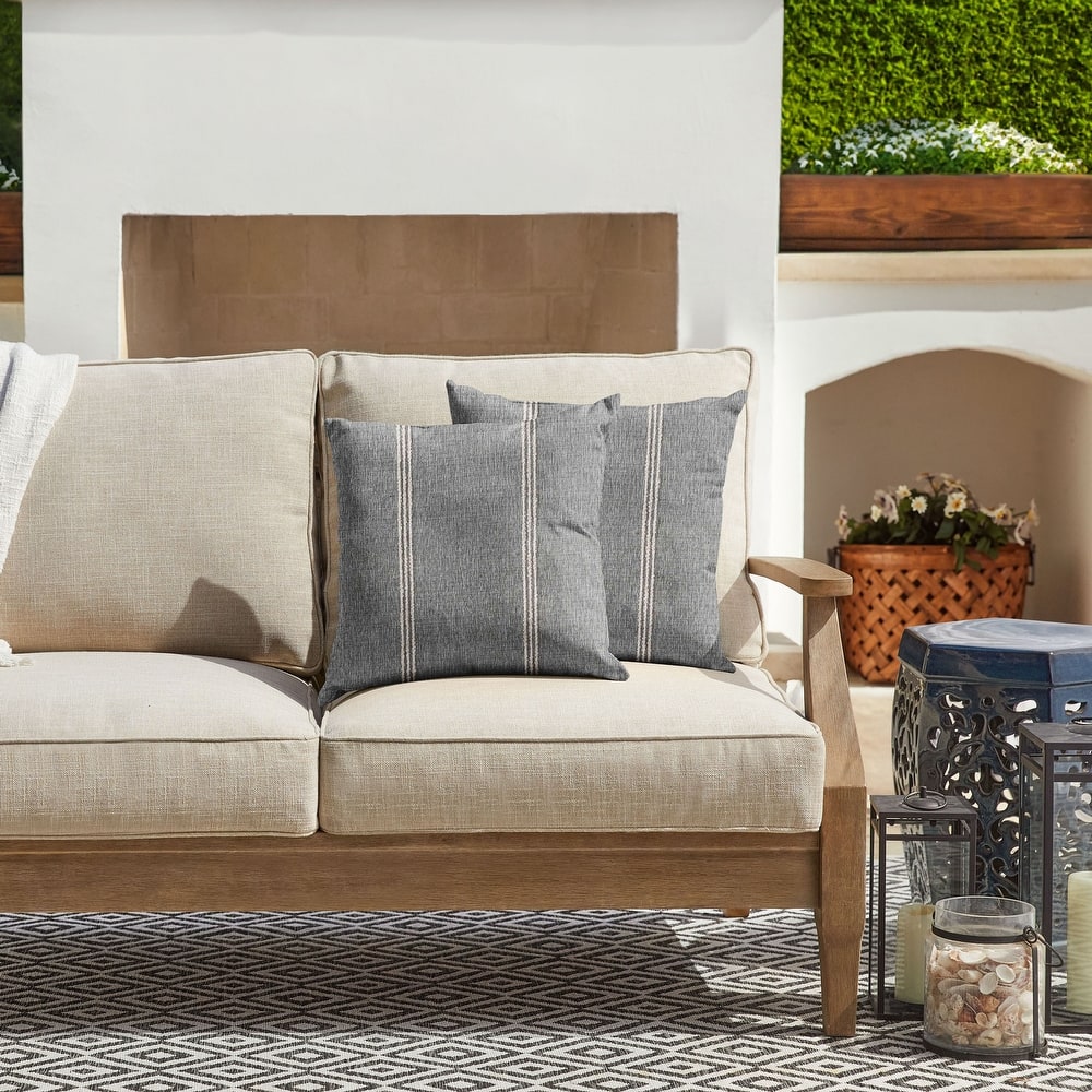 Sorra Home Sunbrella Outdoor Knife Edge Pillow Set of 2