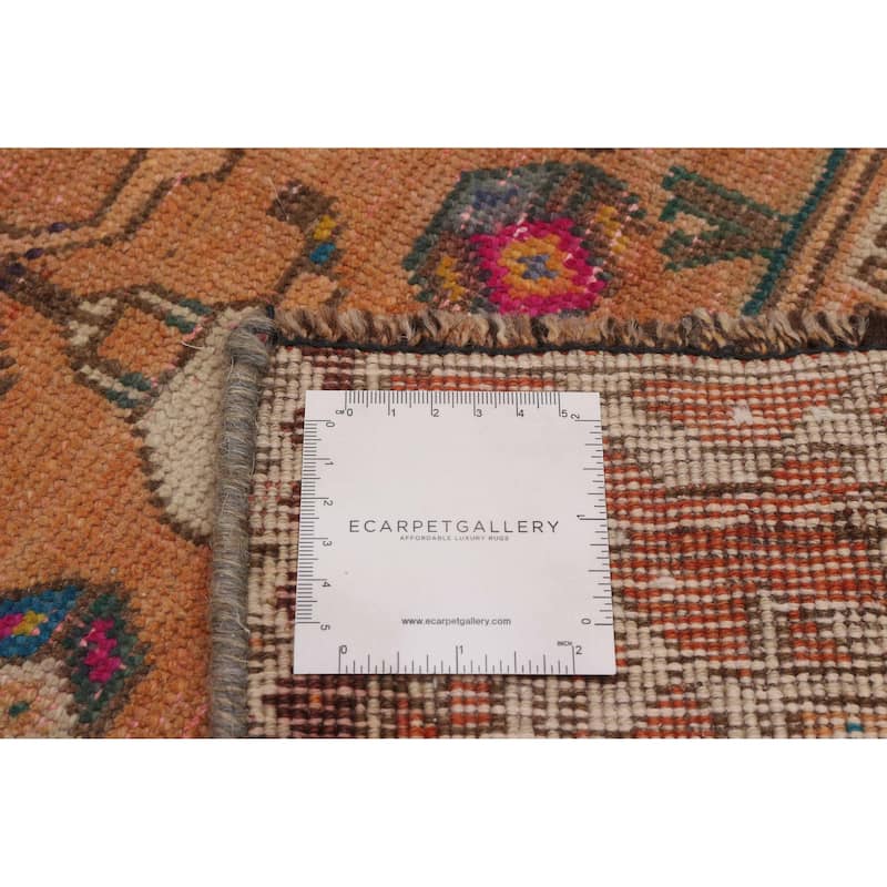 ECARPETGALLERY Hand-knotted Anatolian Vintage Orange Wool Rug - 5'4 x 8'0