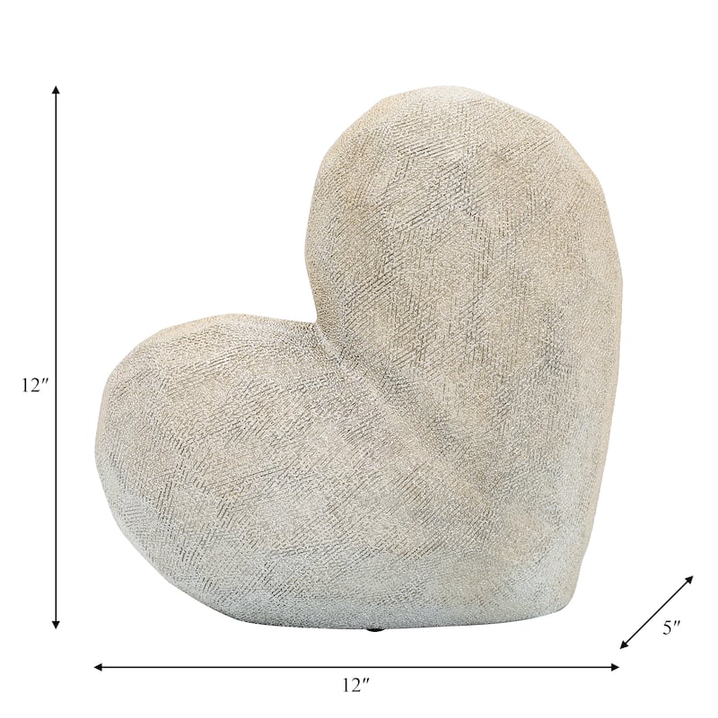 Sagebrook Home's Modern Heart Novelty Sculpture
