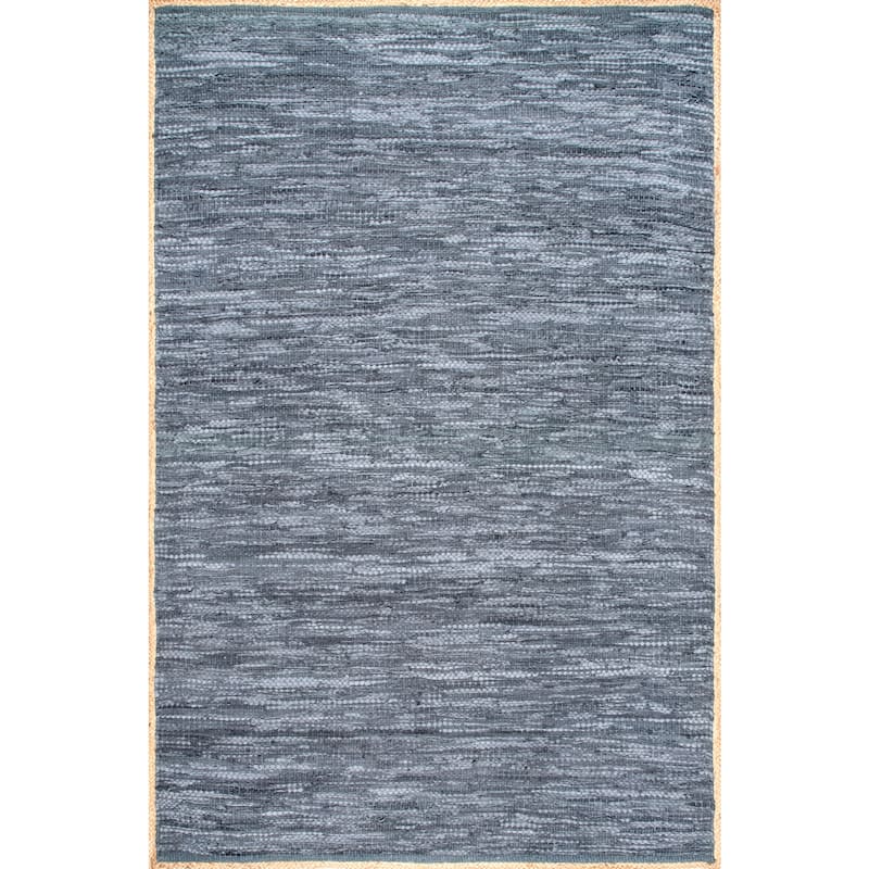 Nuloom Sabby Hand Woven Leather Flatweave Area Rug