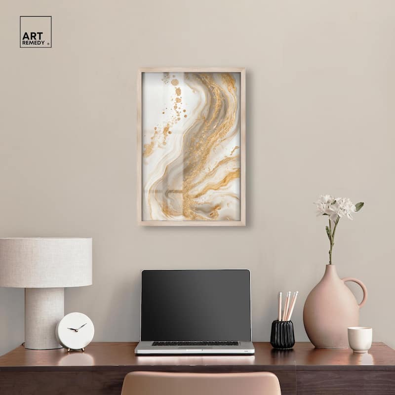Gold Vein Shadowbox by Art Remedy