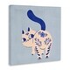 preview thumbnail 3 of 8, Stupell Purrcelin Patterned Cat Canvas Wall Art Design By Carrie Cantwell