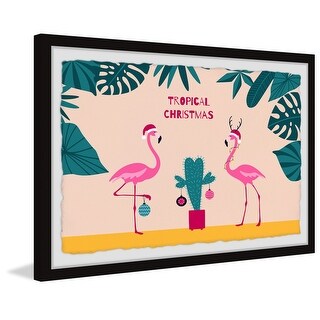 'Tropical Christmas' Framed Painting Print