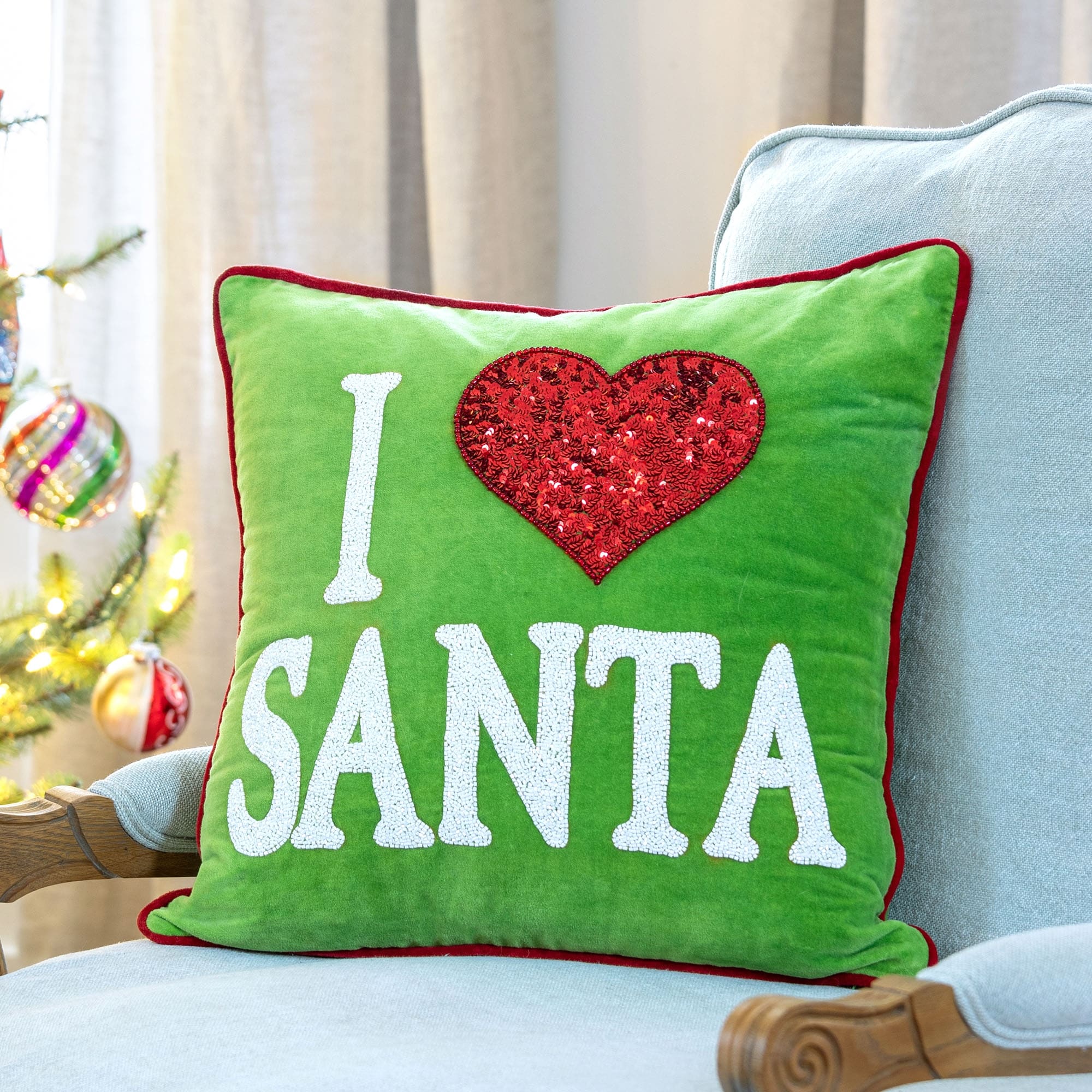I heart pillow top