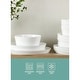 preview thumbnail 20 of 18, Gibson Home Modern Opal 16 Piece Glass Chip Resistant Dishes Double Plates and Bowls Lightweight Dinnerware Set