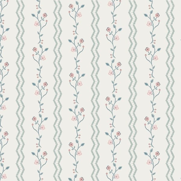 slide 2 of 4, Laura Ashley Blencow Stripe Dark Duck Egg Blue Wallpaper