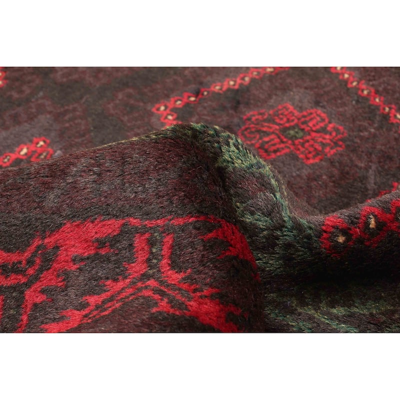 ECARPETGALLERY Hand-knotted Teimani Dark Brown Wool Rug - 3'4 x 6'1