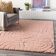 preview thumbnail 1 of 12, Dollie Transitional Knot Plush Shag Area Rug 7'10" x 10' - Pale Pink