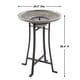 preview thumbnail 4 of 2, Perello intelliSOLAR Light Cement Birdbath with Remote - Distressed Grey