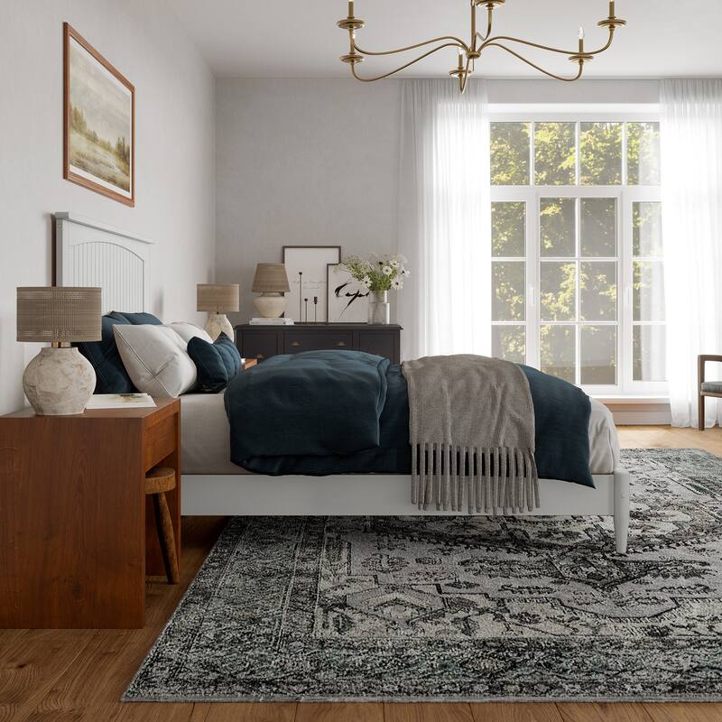 Naples Solid Wood Low Profile Platform Bed