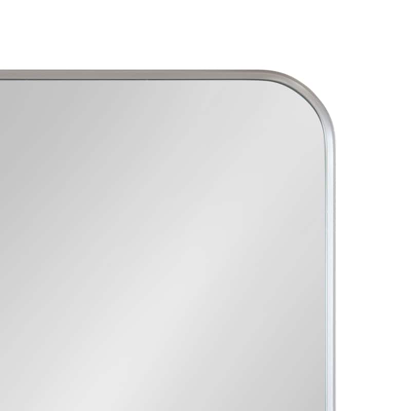 Kate and Laurel Zayda Radius Rectangle Framed Wall Mirror