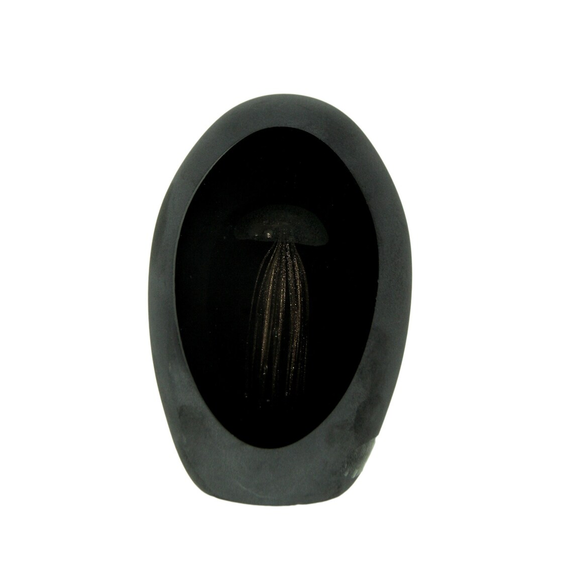 Shop Black And Gold Art Glass Egg Jellyfish Decor Accent 5 5 X 3