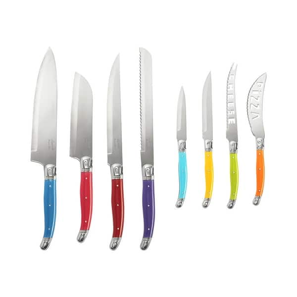 https://ak1.ostkcdn.com/images/products/is/images/direct/4bd51cdec55bcdc290b1ef2c9d5ac3c5d16d184f/French-Home-8-Piece-Laguiole-Kitchen-Knife-Set-with-Wood-Block%2C-Rainbow-Colors.jpg?impolicy=medium
