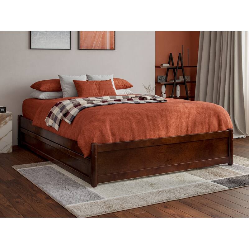 Barcelona Panel Platform Bed with Twin Trundle