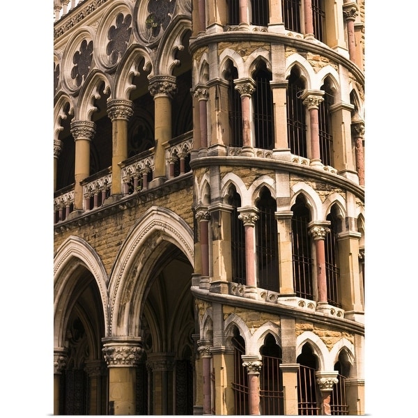 "Close up of building, Bombay, India" Poster Print