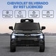 preview thumbnail 4 of 7, Qaba 12V Kids Ride on Truck, Chevrolet Silverado EV RST Licensed Electric Car with Parent Remote Control, Black