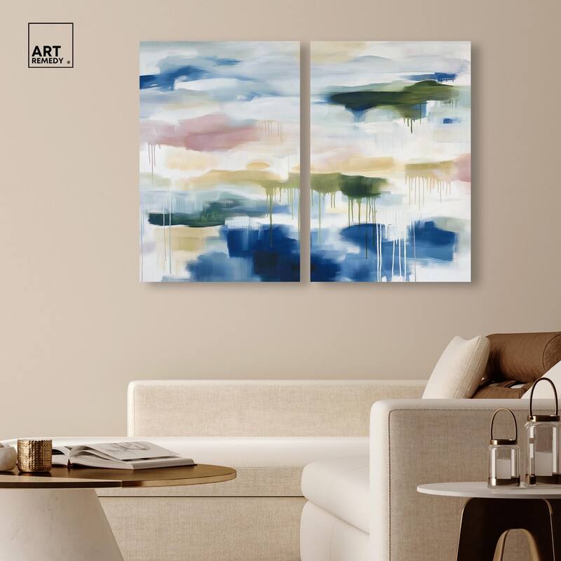 Kairos II Canvas Set of 2 by Art Remedy, Gallery Wrapped