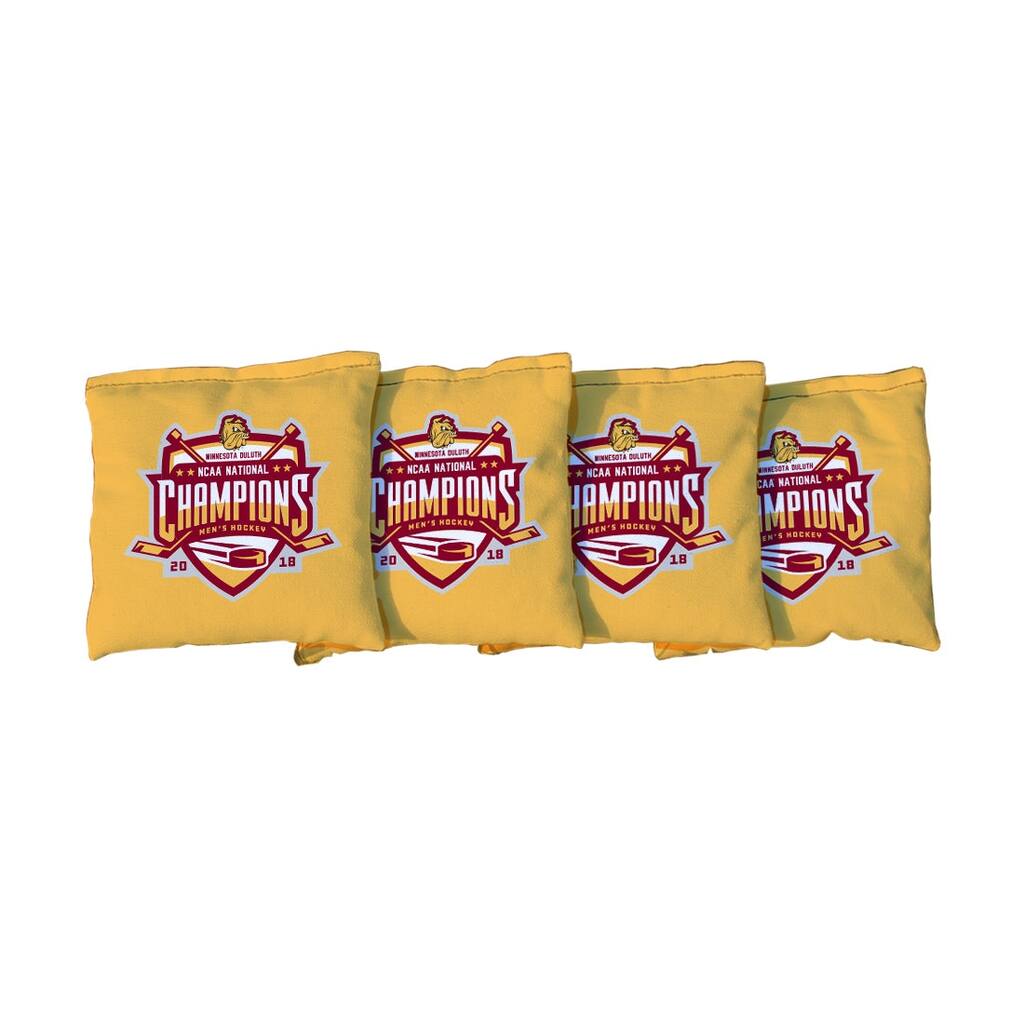 Minnesota Duluth Hockey Champions Bag Set Yellow