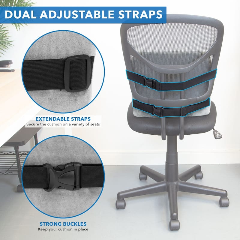 Mount-It! Lumbar Support Back Pillow Office Chair