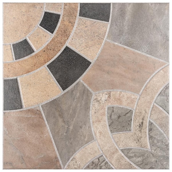 slide 2 of 8, Merola Tile Cartago Azul 17.75" x 17.75" Ceramic Floor and Wall Tile