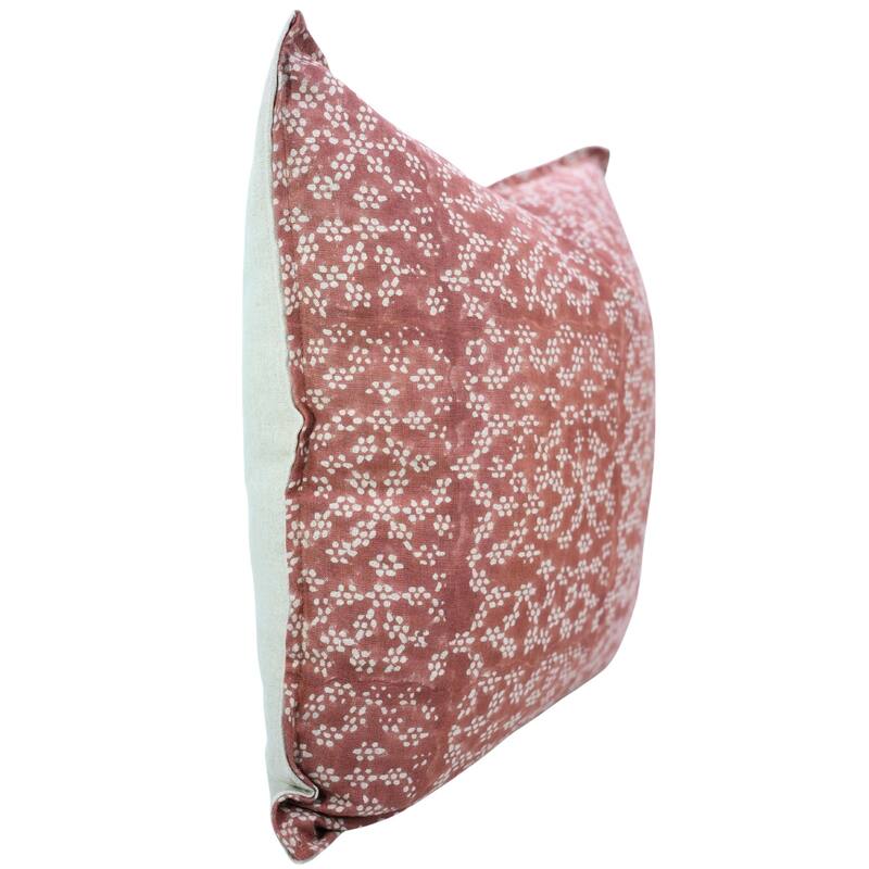 Fabdivine Handmade Block Print Cushion Cover Throw Home Décor Double Oxford Edges Pillow Case - Pillow Covers - Ola Varshti- Chocolate Brown - 20" x 20"