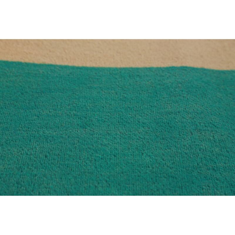 Hand Knotted Oriental 100% Wool Carpet Modern Geometric Purples Gabbeh Area Rug - 7' 3'' X 5' 2''