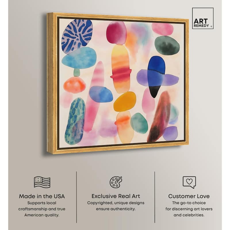 Dissolving Hues Canvas by Art Remedy