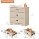 preview thumbnail 11 of 71, WAMPAT Mid Century Modern Dresser, 31.9" Tall Storage Cabinet with Drawers